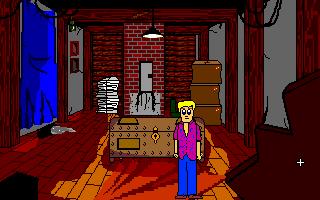 Szene auf dem Dachboden